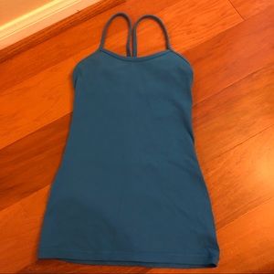 Lululemon blue Power Y tank*